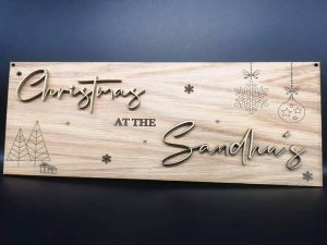 Personalised Laser Engraving on Christmas Decoration
