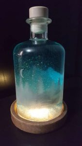 Laser Etched Glass Bottle