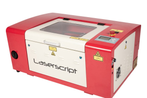 An image of the LS3040 desktop CO2 laser cutter closed