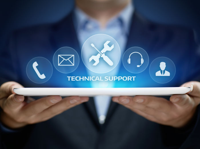 A banner image of our types of technical support
