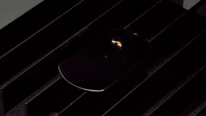 Video of a metal tag being colour laser engraved