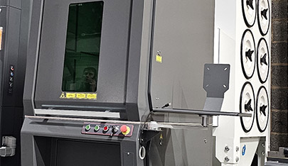 An image of the class 1 laser enclosure