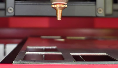 An image of precision cut metal