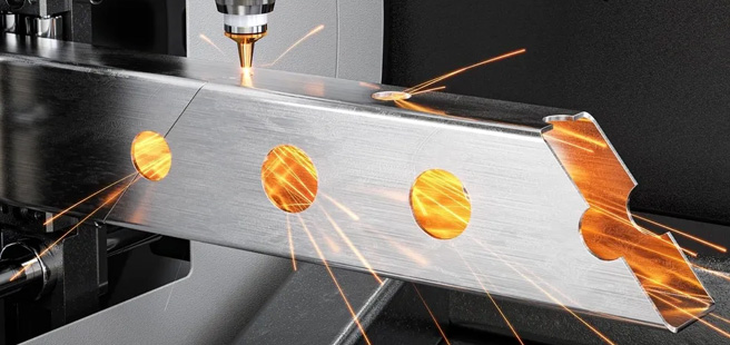 An image of the Bodor K series cutting complex tube shapes