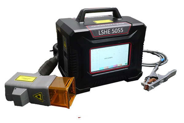 An image of the portable handheld laser engraver by HPC laser