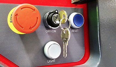 An image of the control system of the HPC desktop fibre laser cutter