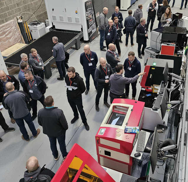 An image of the HPC laser open day in full swing