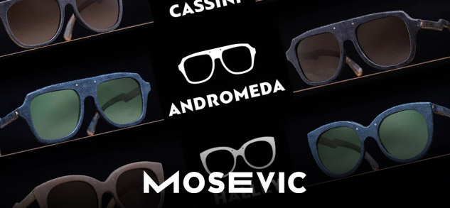 An image of homemade glasses by Mosevic using HPC laser cutters