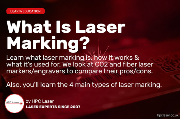 A banner for our informational post on laser marking machines