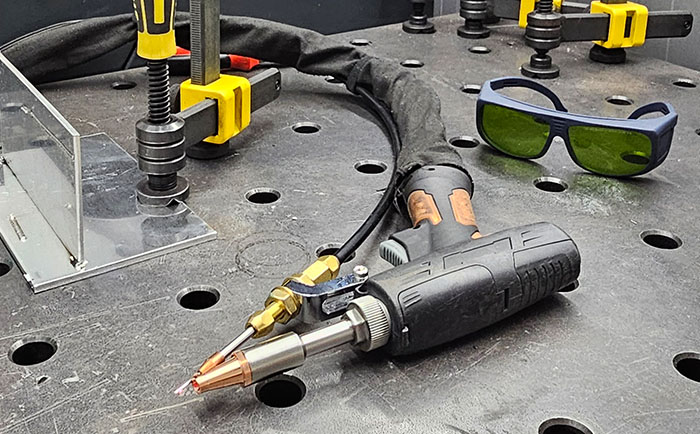 An image of the laser welding handheld gun